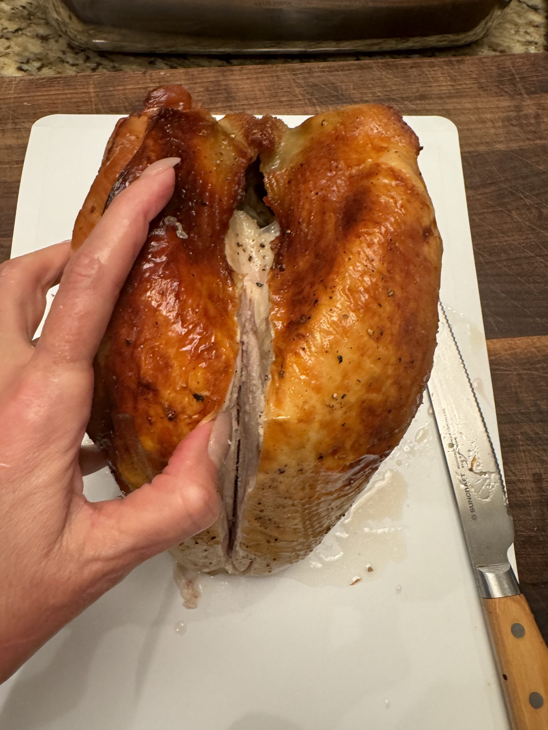 Splitting Turkey Breast